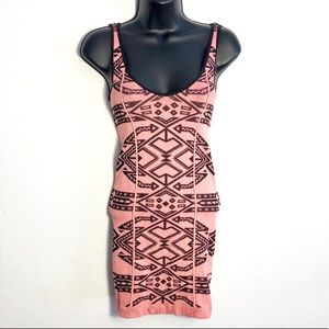 Intimately Free People Sz XS tribal body con dress